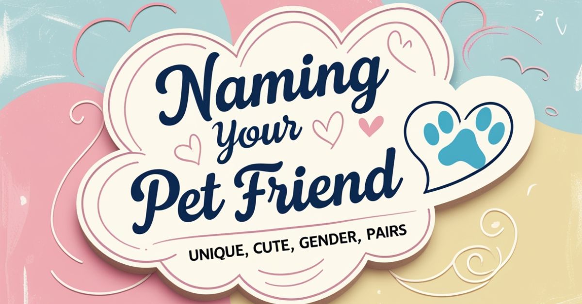 590 Naming Your Pet Friend (Unique,Cute,Gender,Pairs)